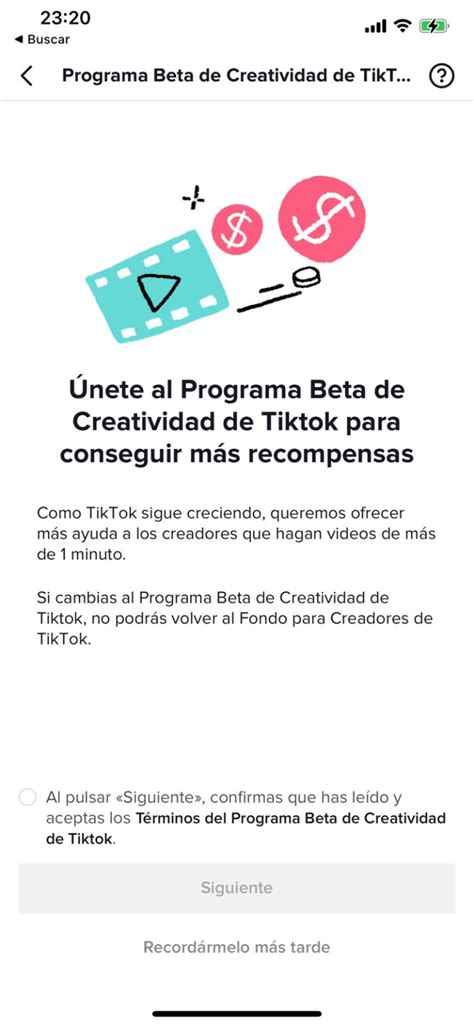 Términos del Programa de Creatividad Beta .